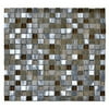 Legion Furniture MS26 Mosaic Mix With Stone-sf In Brown, Silver