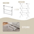 thumbnail image 5 of Fenbeli Folding Clothes Drying Rack, Dry Laundry and Hang Clothes,Towel Rack for Storage, White, 5 of 8
