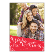 Merry Christmas Happy New Year Standard Holiday Card