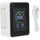 thumbnail image 5 of CO2 Detector with Temperature Humidity Monitor, Large Screen Air Quality Sensor for Home, White, 5 of 5