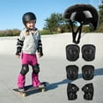 thumbnail image 4 of 7 Piece Kids Helmet Knee Elbow Pad Set Protective Gear for Cycling Skating Biking Outdoor Sports Adjustable Safety Pads for Children Boys Girls Roller Skate Scooter Bike, 4 of 5