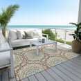 thumbnail image 6 of Addison Rugs Chantille Indoor/Outdoor Transitional Circles Khaki Washable Rectangle Rug, 8' x 10', 6 of 6