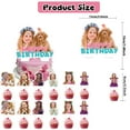 thumbnail image 5 of 32 pcs For Like Nastya Theme Birthday Party Supplies Set,With 5x3ft Birthday Backdrop,18 Balloons,13 Cupcake Toppers,All-in-One Party Supply Set, 5 of 6