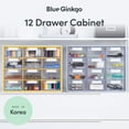 thumbnail image 3 of BLUE GINKGO Small 20 Drawer Storage Organizer Cabinet - Stackable Bead and Craft Storage, Hardware Small Parts Organizer, Teacher Toolbox (Made in Korea) - Yellow, 3 of 7