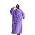 thumbnail image 1 of Shengyu Polyester Sweater Blanket With Pockets Fashionable And Warm Winter Essential Comfortable TV Blanket violet, 1 of 6