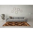 thumbnail image 3 of Ahgly Company Indoor Square Abstract Orange Modern Area Rugs, 8' Square, 3 of 4