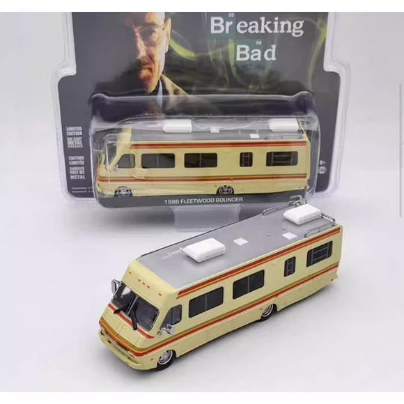 1/64 Greenlight 1986 Fleetwood Bounder VR - Modèle de Voiture Desperado Moulé sous Pression Collection Jouets Véhicule avec Boîte d'Origine Jaune Pâle