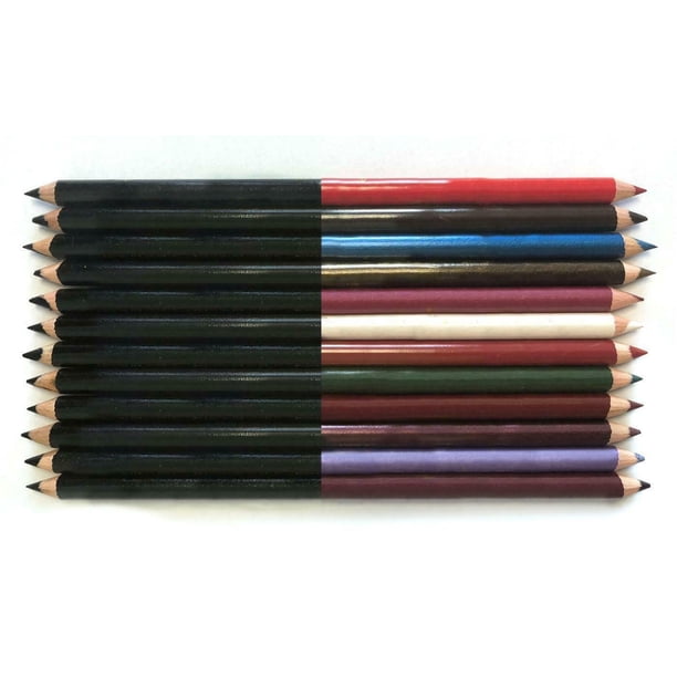 Eyeliner and Eyebrow Pencils in Assorted Colors 12Pack