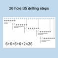 thumbnail image 4 of Mini Manual Paper Hole Puncher, 5.5mm Plastic Handheld Loose Leaf Paper Punching Tool with Grip Suitable for Craft Paper DIY Crafts Office School Binding Documents, 4 of 7