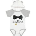 thumbnail image 3 of Inktastic Ring Bearer Black Bow Tie and Gold Wedding Ring Boys Baby Bodysuit, 3 of 5
