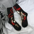 thumbnail image 5 of Selena Quintanilla Socks Mid-Calf Athletic Socks Crew Socks Boot Socks Dress Socks Funny Novelty Cotton Socks Gifts for Women Men, White, 5 of 6