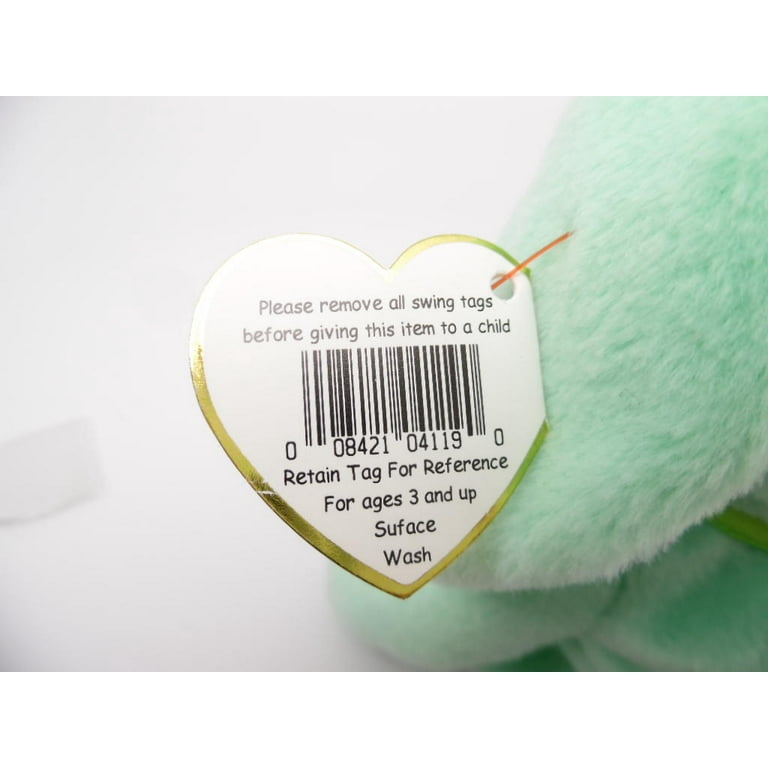 Beanie Babies Hippity the Bunny Beanie Baby Plush Green