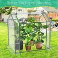 thumbnail image 3 of Mini Greenhouse 33.5"x 23.2"x 32.5", Durable Green House Kit with PVC Cover, Greenhouse for Outdoor Indoor Small Green House Garden Nursery Plant Cover Tent for Gardening Germination and Seedling, 3 of 8
