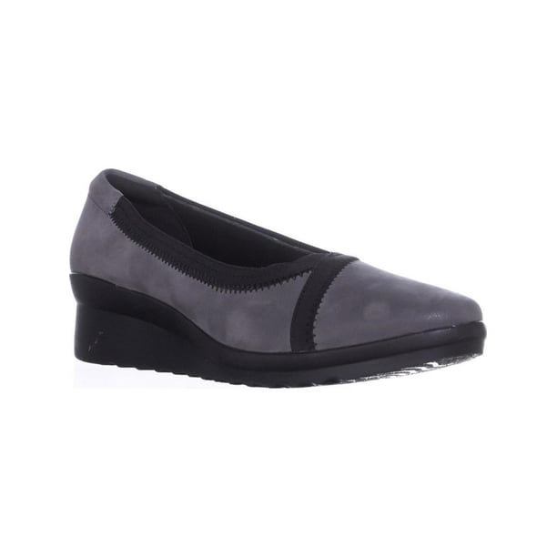 clarks women's caddell yale wedge pump