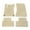 Beige, variant on Ikon Motorsports Floor Mats Compatible With 2020-2025 Mercedes-Benz C118 CLA-Class, Red Nylon Car Auto Front Rear Carpets Liner 4PC Set Protector