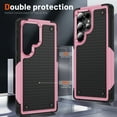 thumbnail image 3 of Allytechgroup Galaxy S25 Ultra Case with Screen Protector, Military Grade Shockproof Anti-Scratch Bumper Rugged TPU PC Hard Shell Corner Protective Phone Case for Samsung Galaxy S25 Ultra, Pink, 3 of 7