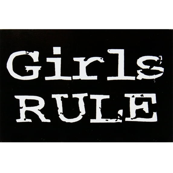Girls Rule Decal