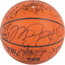 Michael Jordan 1992 All Star Game Signed Basketball Team USA Dream Team PSA
