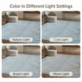 thumbnail image 7 of ODIKA 8'x10' Washable Area Rug Non-Shedding, Easy Care, Geometric Abstract Line With Interlocking Grid And Minimalist Border for King Size Bedroom Under Bed, Master Suite, 7 of 7