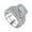N-Silver, variant on Rinsvye Hollow Out Rose Ring Chunky Rings Antique Electroplated Flower Women's Cute Rings for Teen Ring in Five Sizes