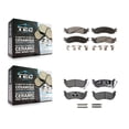 thumbnail image 1 of TEC Front Rear Ceramic Brake Pads Kit for Car Ford Explorer Sport Trac Mercury Mountaineer KTC-100082, 1 of 10