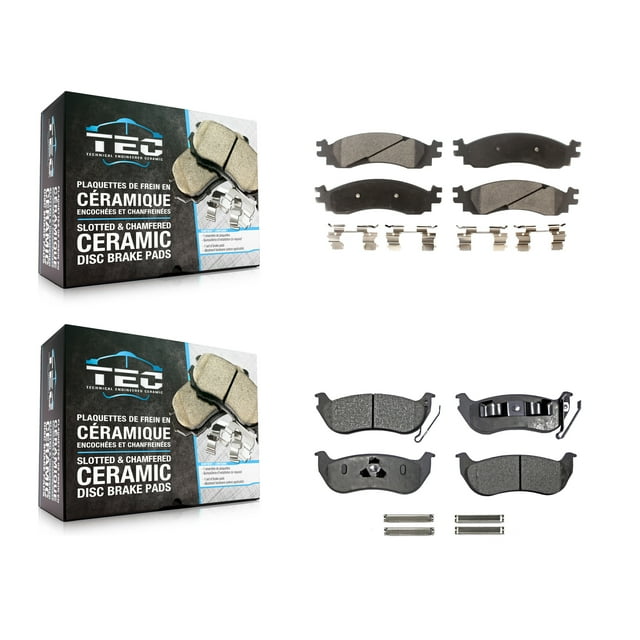 TEC Front Rear Ceramic Brake Pads Kit for Car Ford Explorer Sport Trac Mercury Mountaineer KTC-100082