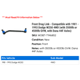 thumbnail image 2 of Front Drag Link - Compatible with 1981 - 1993 Dodge W250 4WD (with 3500lb or 4500lb GVW, with Dana 44F Axles) 1982 1983 1984 1985 1986 1987 1988 1989 1990 1991 1992, 2 of 2