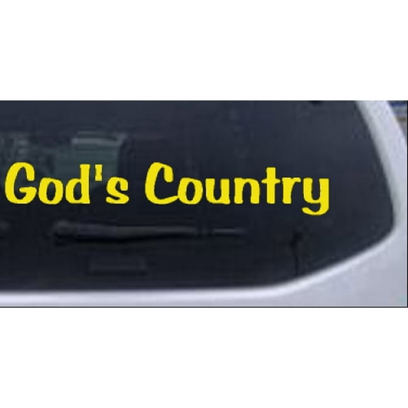 Gods Country Car or Truck Window Decal Sticker