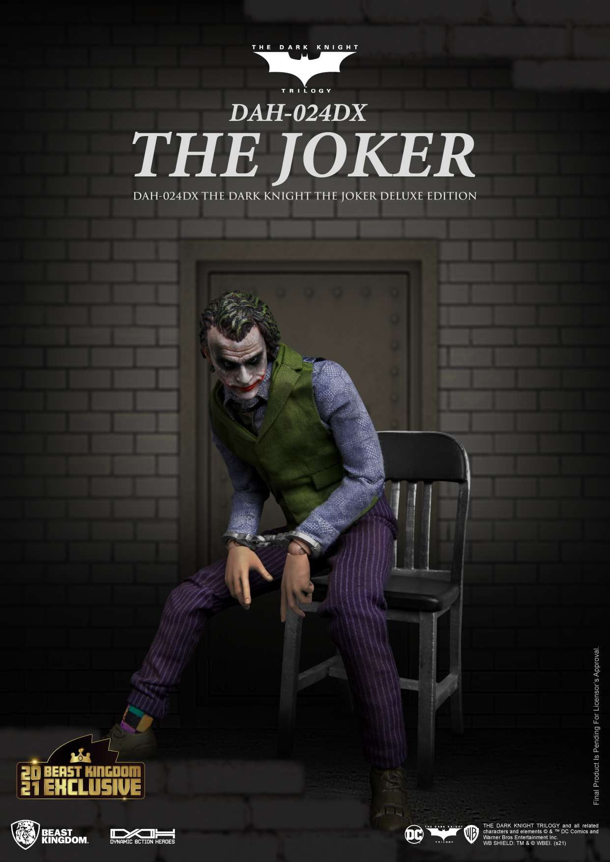 限定　JOKER D LIMITED MODEL Infinity Studio 1:1 Joker Heath Ledger Bust Limited Statue