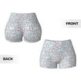 thumbnail image 5 of Fotbe Cute Rabbit Seamless Shorts, Womens Workout Shorts High Waist Stretch Booty Short for Gym/Yoga/Running/Biking-Large, 5 of 9