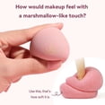 thumbnail image 5 of Heart Makeup Sponge Set - 2 Pcs Soft Beauty Sponges with Heart-Shaped Holder for Liquid Foundation, Cream, and Powder - Latex-Free Blending Sponge Kit for Valentine's Day Gifts for Women, 5 of 7