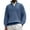 Royal Blue, variant on Men's Quarter Zip Sweaters Slim Fit Mock Neck Pullover Sweaters Lightweight Knitted Sweater Green 3XL