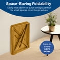 thumbnail image 3 of Stakmore Straight Edge Folding Card Table available  in Cherry, Fruitwood, and Oak Finish, 3 of 8