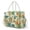 Bohemian Floral Print, variant on Pzuqiu Quilted Insulated Lunch Bag for Women Duck Camo Print Large Capacity Lunch Tote Adjustable Strap Sturdy Handle Universal Adult Work Lunches Tote Daily Meal Storage
