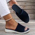 thumbnail image 3 of Ruyang Women's Beach Slope Heel Slippers Hollow Mesh Casual Slippers Slope Bottom Shoes Retro Womens Slippers Fuzzy Size 9, 3 of 8