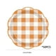 thumbnail image 3 of Platos de papel de cosecha otoñal, platos de postre a cuadros vichy, platos de papel de 23 cm para pastel, ensalada y fruta, platos desechables de otoño, vajilla a cuadros naranja y blanco - Artículos, 3 of 6