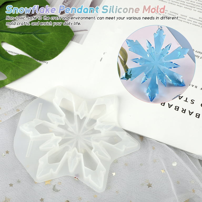 Snowflake Resin Molds, PASEO Snowflake Silicone Casting Molds, DIY Jewelry  Making Soap Keychain Mold for Epoxy Resin Necklace Earrings Pendants  Wedding Christmas Props Decorations 