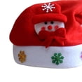 thumbnail image 4 of Gorro de Navidad con luz LED de dibujos animados de Papá Noel que brilla intensamente para adultos gorro brillante muñeco de nieve cabeza de Kits de decoración para fiestas muñeco de nieve Toystoory JJ16827-02, 4 of 4
