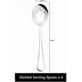 thumbnail image 2 of Serving Spoons, 8.7-inch Buffet Slotted Serving Spoons are Used for Basic Service of Buffet, Banquet, Cooking Kitchen, Set of 4 Silver, 2 of 4