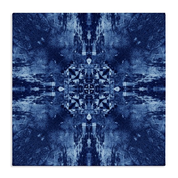 Stupell Industries Contemporary Mosaic Tie Dye Motif Canvas Art, 17 x 17, by El Perkin