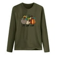 thumbnail image 3 of It's Fall Y'all Leopard Pumpkin Sweatshirts Women's Crewneck Long Sleeve Casual Pullover Tops Blouses, 3 of 3