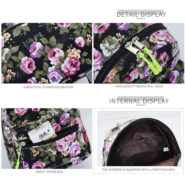 blush floral mini backpack walmart Bravo! Bravo Floral Mini (10 Inch) School Backpack, Beautiful All-Purpose Casual Daypack, Floral Pink, Women's