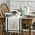 thumbnail image 3 of SM-XLHN Hello Fall Pumpkin Table Runner, Seasonal Harvest Vintage Thanksgiving Kitchen Dining Table Decoration for Indoor Outdoor Home Party Decor 13 x 72 Inch, 3 of 6
