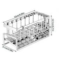 thumbnail image 3 of Tgbvmt Kitchen Household Draining Rack, Multi-Layer Stainless Steel Sink Organizer for Sponges, Soap, and Towels, Automatic Drainage System, Space-Saving Design for Tidy Kitchen Storage, 3 of 9