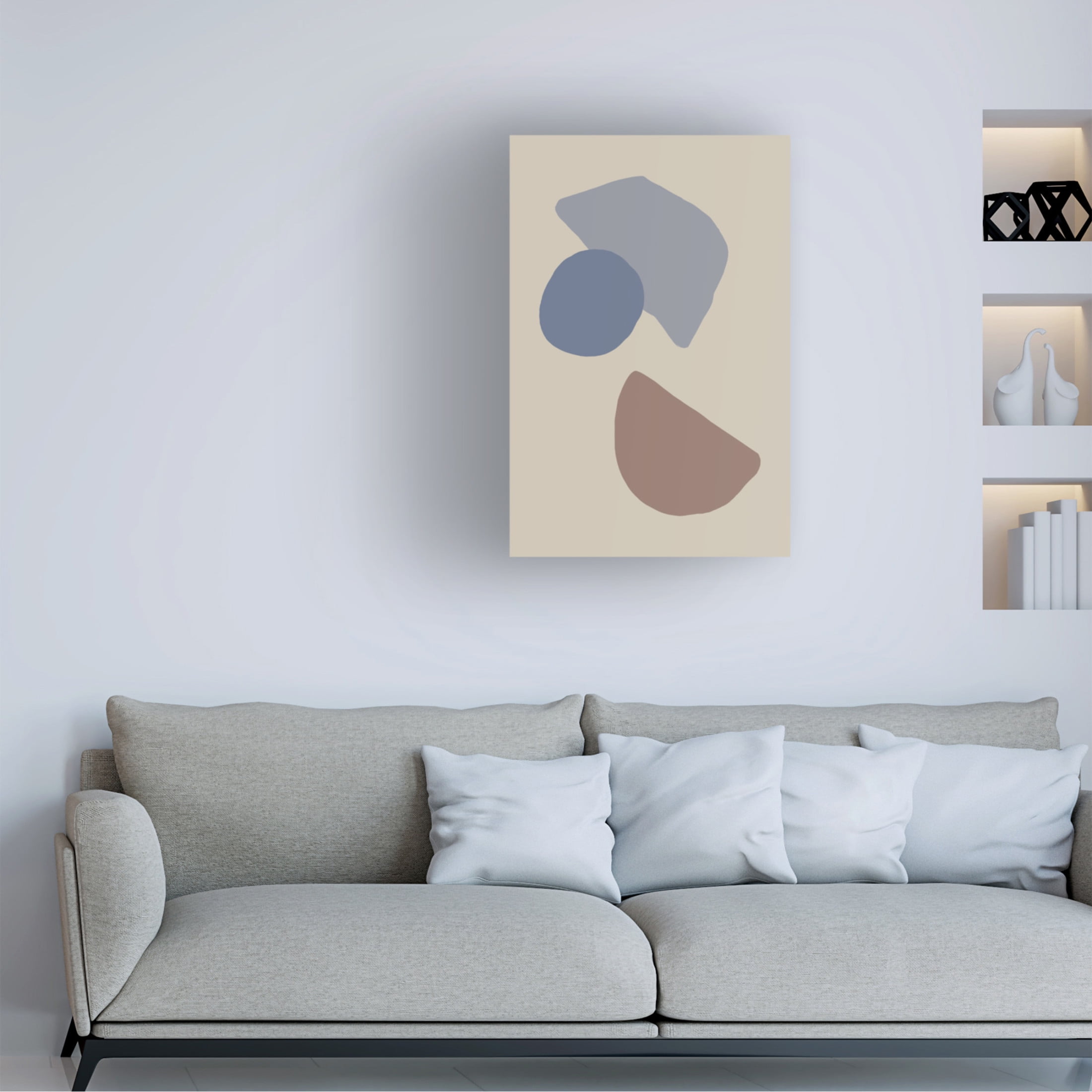 Pictufy Studio 'Organic Shapes 4' Canvas Art - 12 x 19 Inches