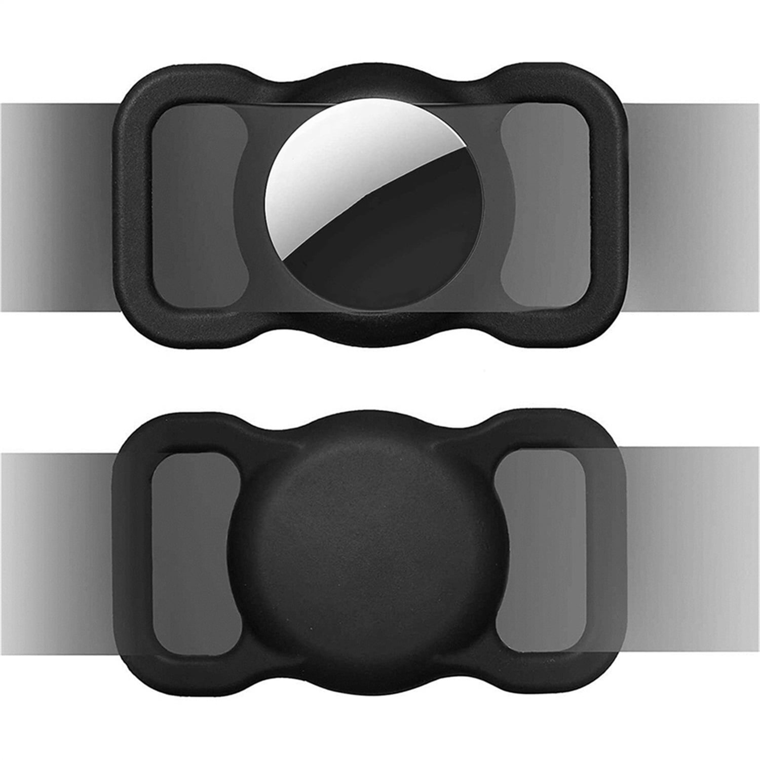 Pefilos Air Tag Dog Collar Holder, Protective Silicone Pet Collar Case for Apple Air tag 2021, Compatible with Cat Dog Collars Charms & Pets Accessories, Black Pefilos Air Tag Dog Collar Holder, Protective Silicone Pet Collar Case for Apple Air tag 2021, Compatible with Cat Dog Collars Charms & Pets Accessories, Black