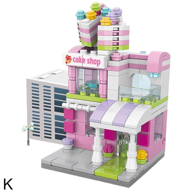 Street View Snack Street Music Compatible Small Particle High Building Blocks Boxed Children'S Educational Aerospace Assembly Toys For Boys And Girls