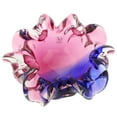 thumbnail image 3 of GlassOfVenice Murano Glass Sommerso Centerpiece Bowl - Rose and Blue, 3 of 9