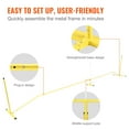 thumbnail image 3 of KFFKFF Pickleball Net System Portable with Carrying Bag, 265 x 24 x 37", 12.5 lbs, 3 of 7