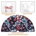 thumbnail image 4 of Yiaed Flowers ad Butterflies Print Christmas Tree Skirt , Tree SkirtsTree Mat for Christmas Winter Holiday Indoor Decorations-36", 4 of 7